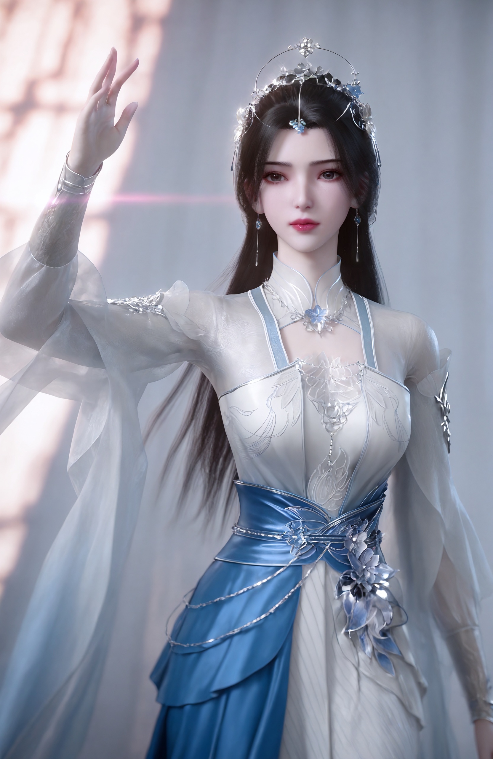 1girl,  long hair,  black hair by 天海TianHai on Tensor.Art