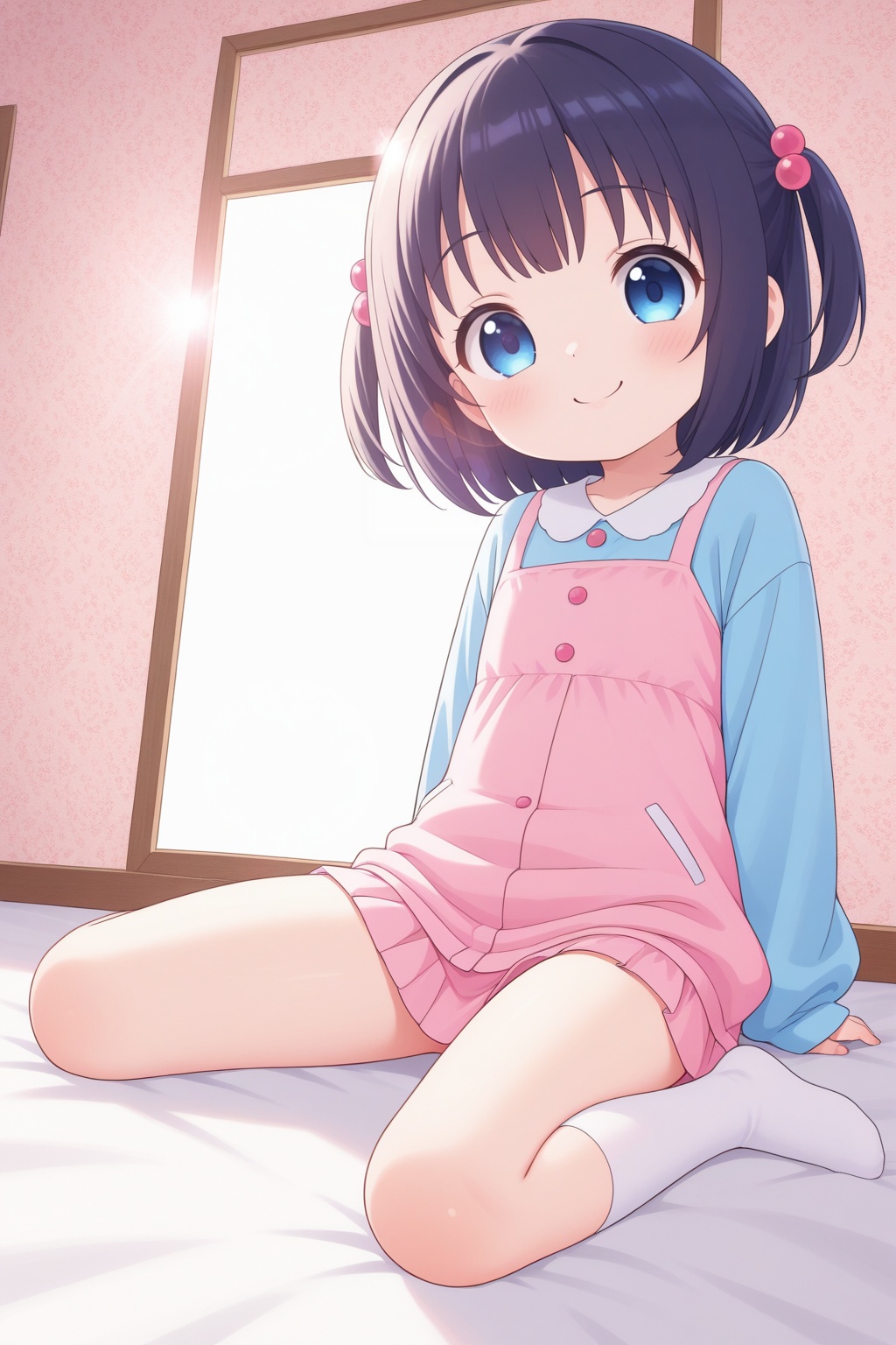 (wallpaper,huge filesize,lens flare,8k),solo,1girl,cute girl,little_girl,loli,child,kawaii,smile,