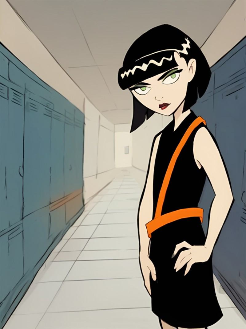 ingridthird,  1girl,  black hair on Tensor.Art