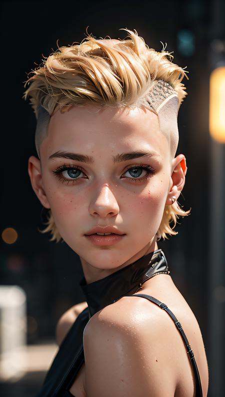 a 20 yo woman,  blonde, on Tensor.Art