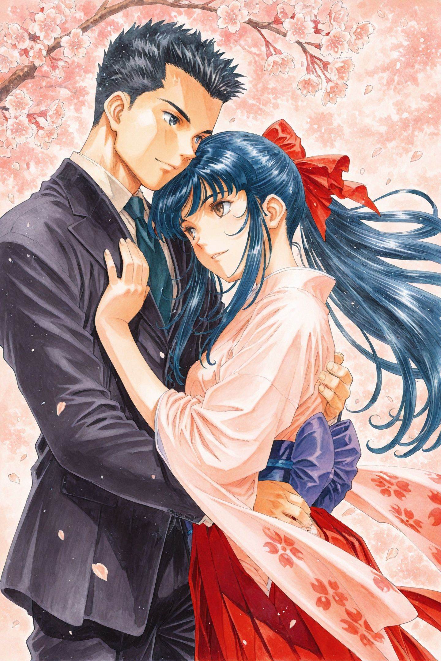 Kousuke Fujishima Style,  Shinguji Sakura,  Ogami Ichiro on Tensor.Art