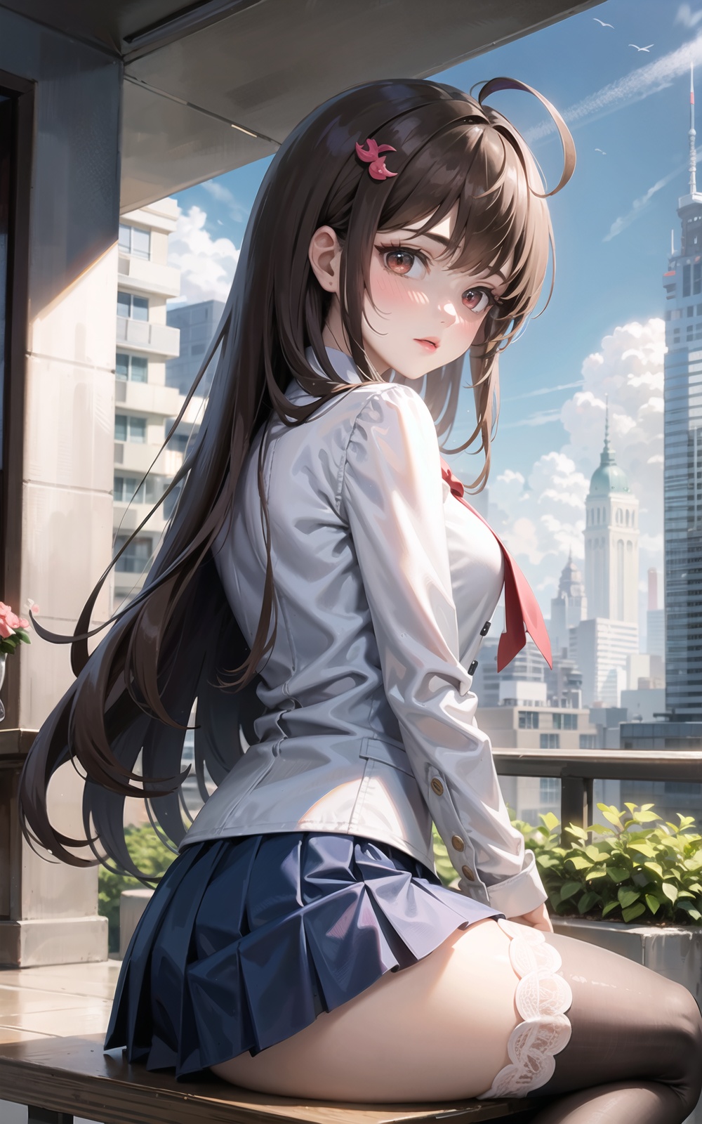 1girl,  paper,  long_hair on Tensor.Art