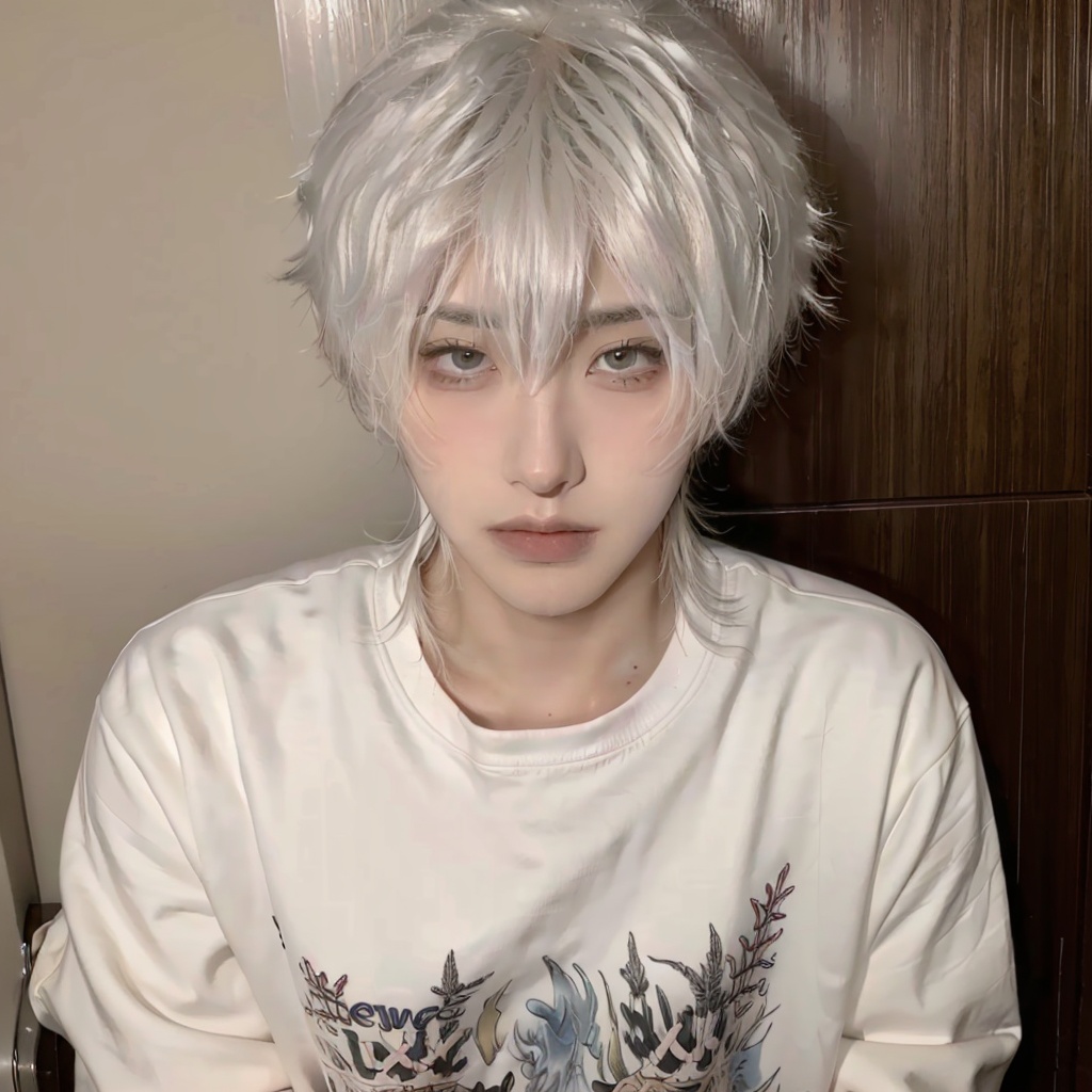 1boy,idol,male,silver hair,tan,tattoo,muscular,tall,slender face,<lora:正太:0.8>,<lora:FF_Girl丨多风格lora_v1.0:0.6>,