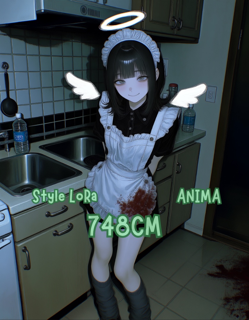 halo,  angel wings,  maid apron on Tensor.Art