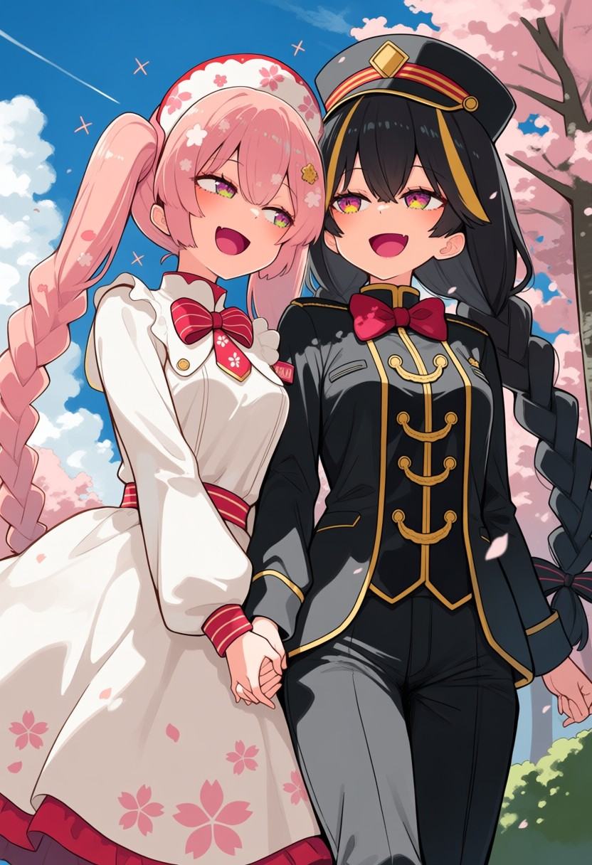 cmbspanima,  2girls,  sakura miku on Tensor.Art
