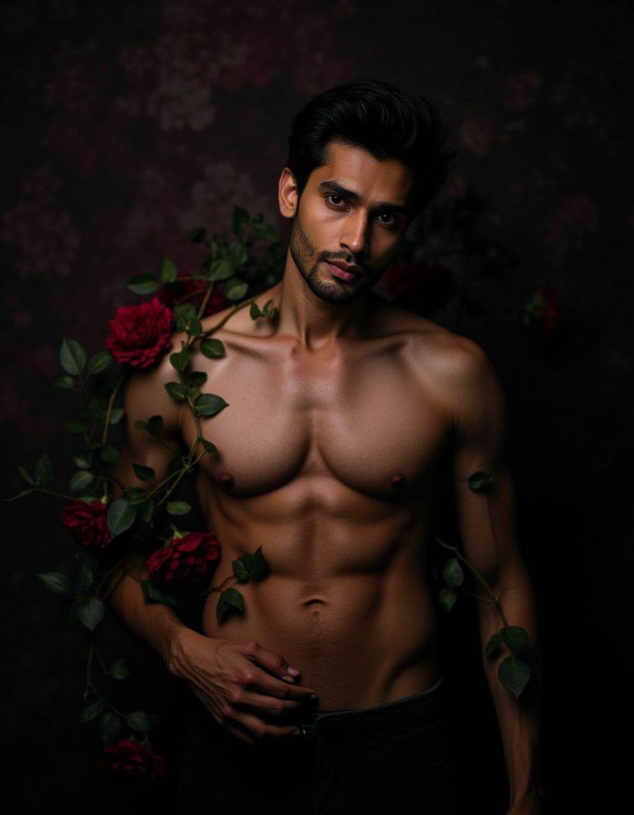 Dark Moody Atmosphere,  Rohit Khandelwal ,  medium shot on Tensor.Art