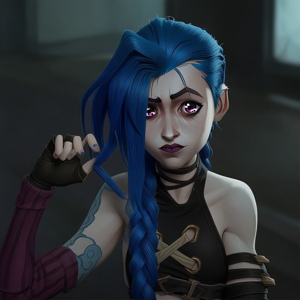 jinxpowder,  1girl,  solo on Tensor.Art
