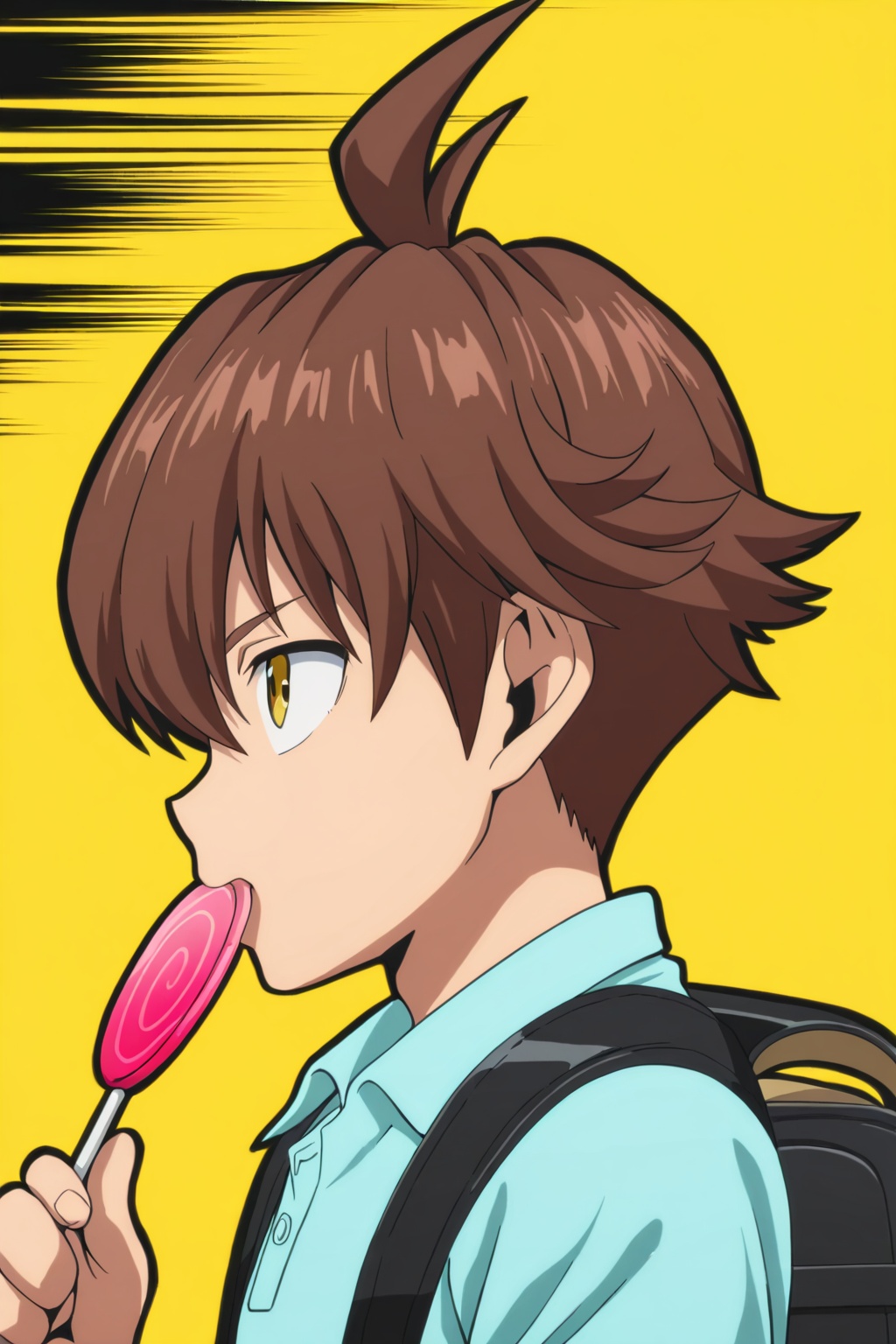 tongdi,  brown hair,  golden eyes on Tensor.Art