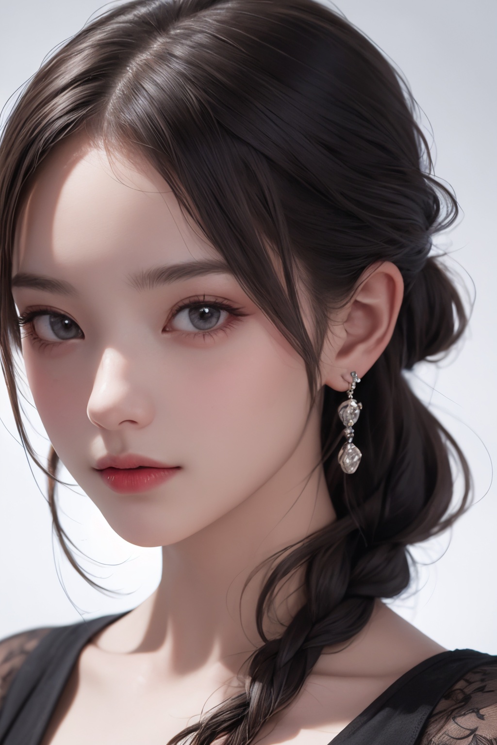 (best quality:1.4), (masterpiece:1.4), (highres:1.2), (extremely detailed:1.2), 1girl,portrait,dress,simple background, 