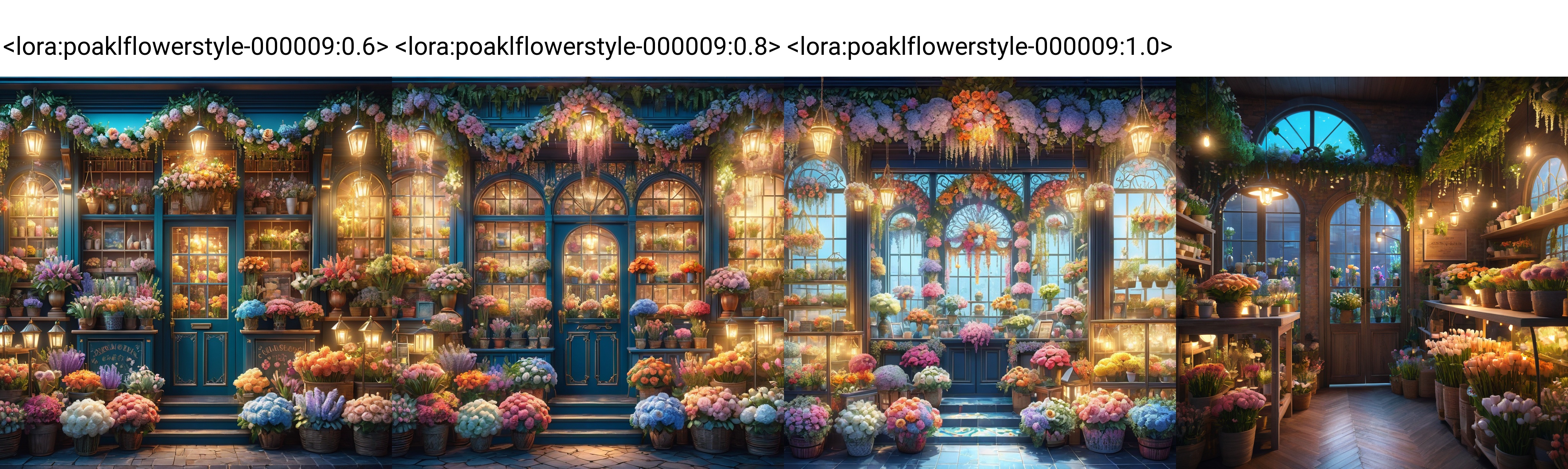 (best quality:1.5),(intricate emotional details:1.5),(sharpen details),(ultra detailed),(cinematic lighting),magical flower shop,fantasy,florist,glowing,cozy,line art,poakl flower style,<lora:poaklflowerstyle-000009:0.6>,