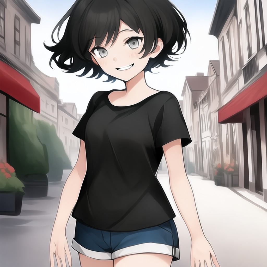 @any-v5,  1girl,  shorts on Tensor.Art
