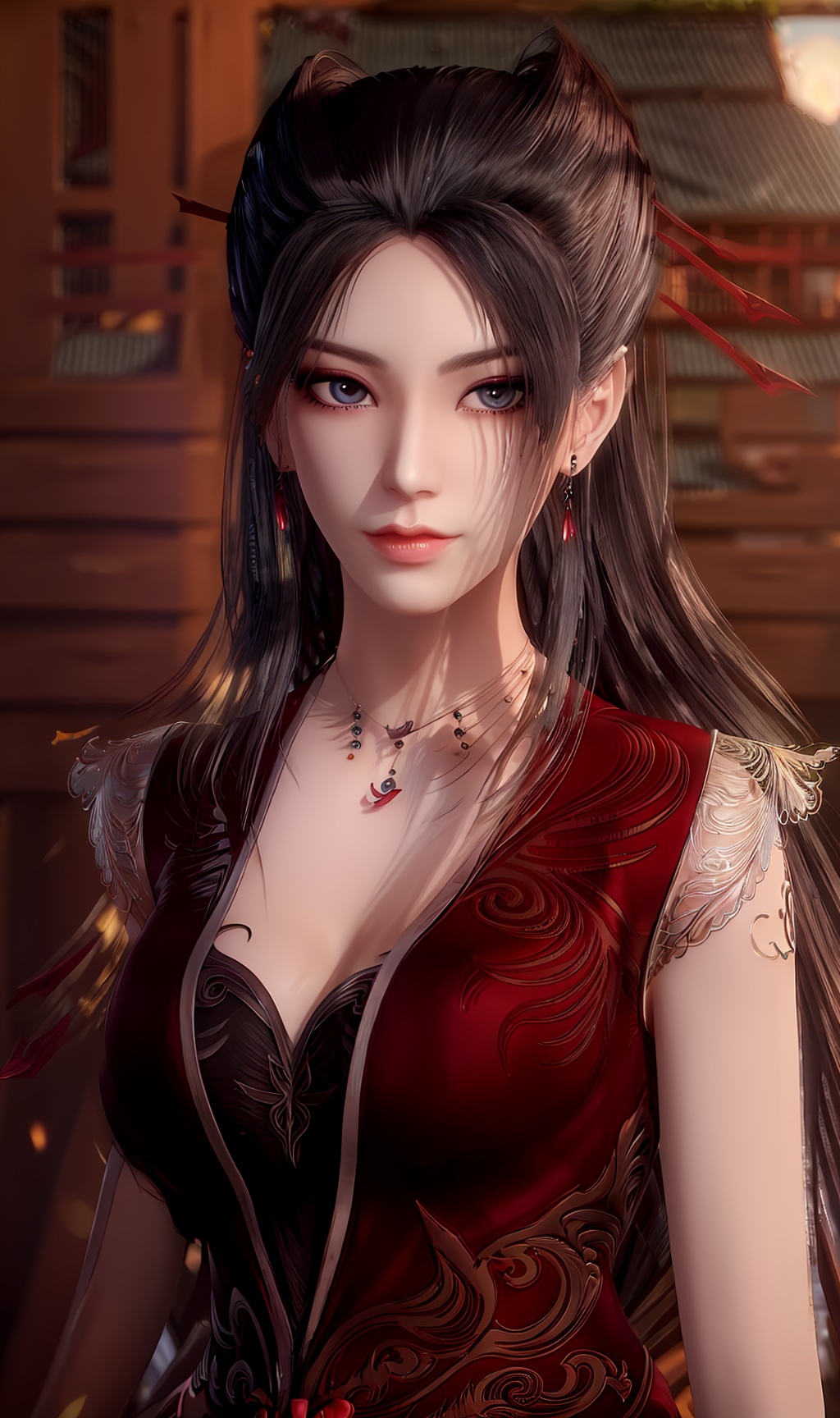 3D,masterpiece,(best quality),(makeup),official art, extremely detailed cg 8k wallpaper,((crystalstexture skin)), (extremely delicate and beautiful),(highly detailed),(hairpin),(tattooing),(1girl), (solo), (jewelry), (earrings),(black_hair),(long_hair),(hair_ornament),(handwear),(breasts),(standing),((upper_body)),(multicolored_clothes),(multicolored_dress),(earrings),,(chinese_clothes),(adapted_costume), (sunshine, outdoor,bed),((looking_at_viewer)),((Facing the camera)),, <lora:hipoly3DModelLora_v10:0.3>