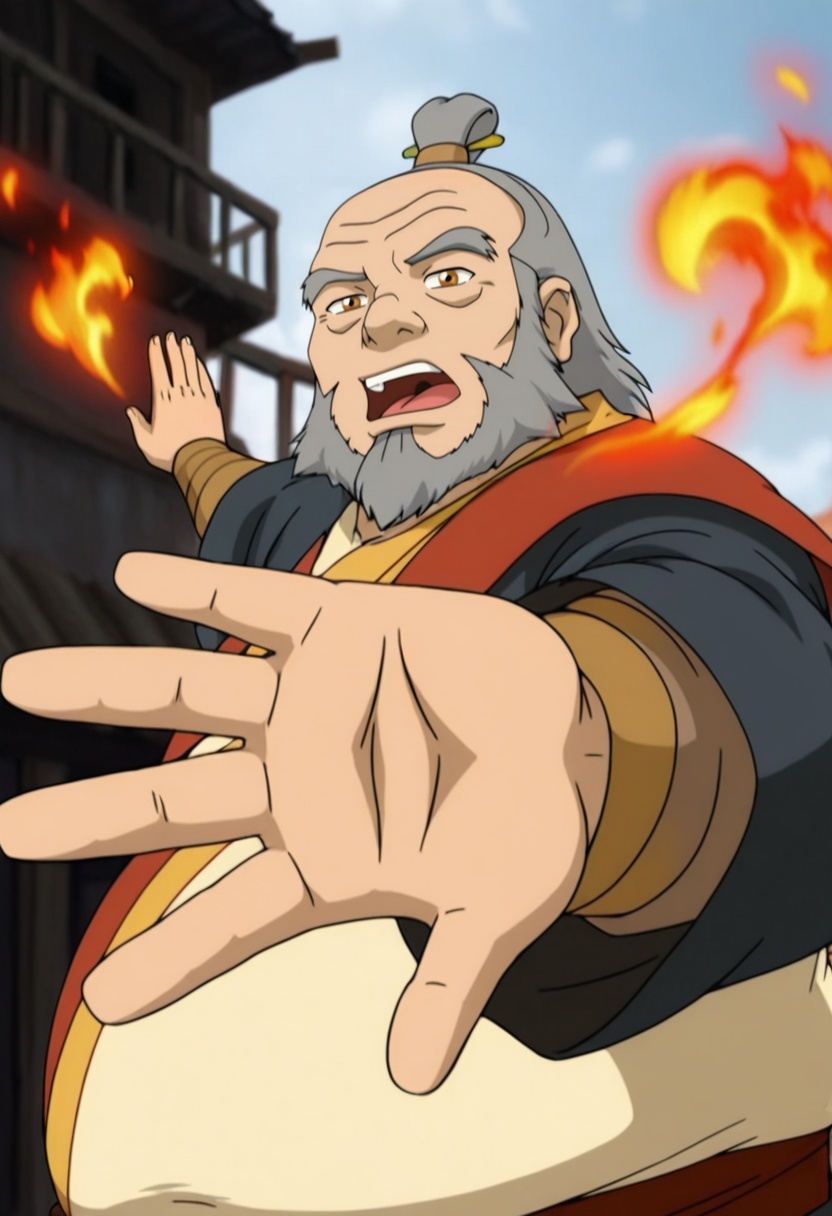 In the avatar TV animation style,  Uncle_Hiro,  1boy on Tensor.Art