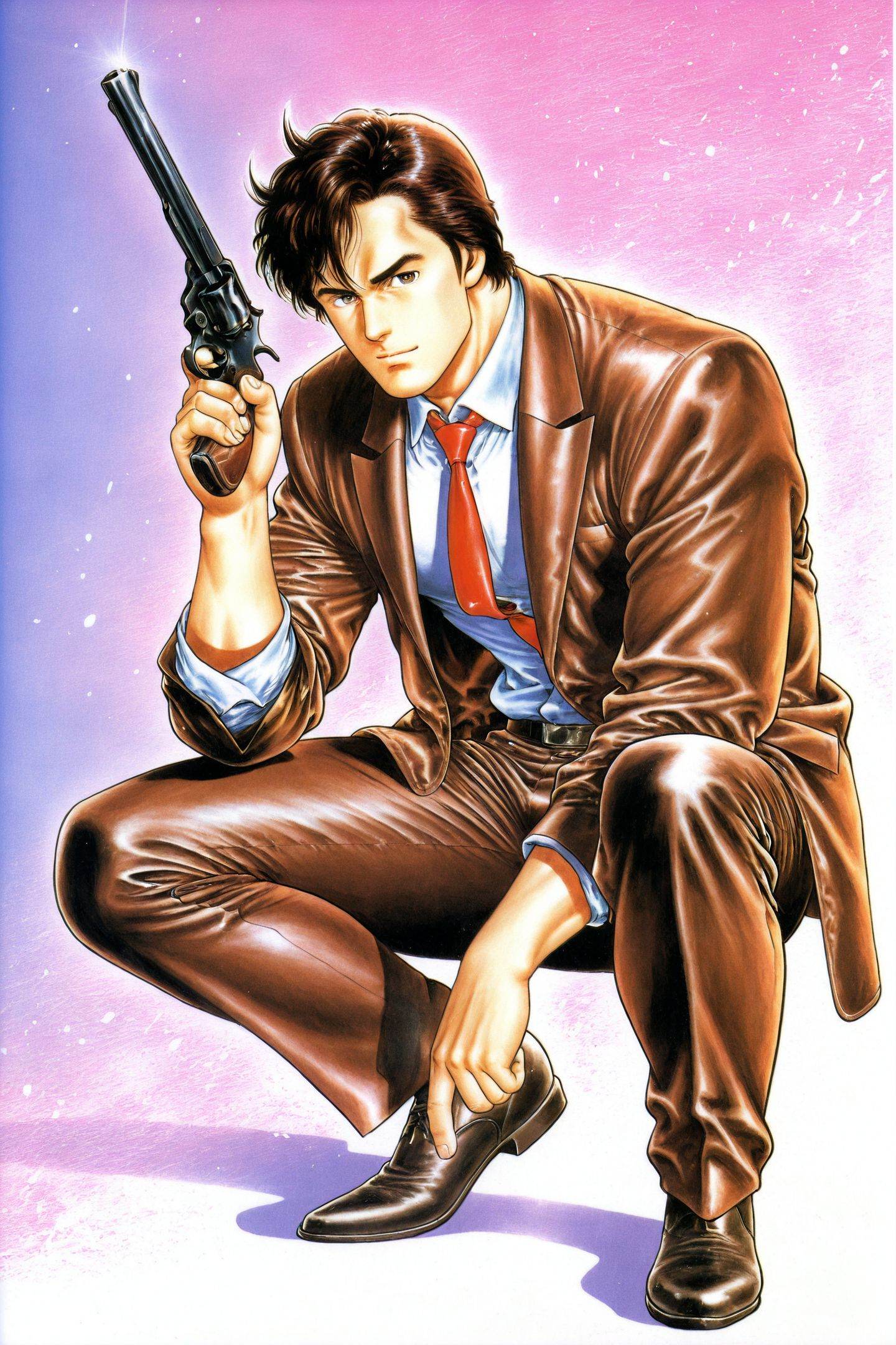 Tsukasa Hojo Style,  Saeba Ryo,  1boy on Tensor.Art