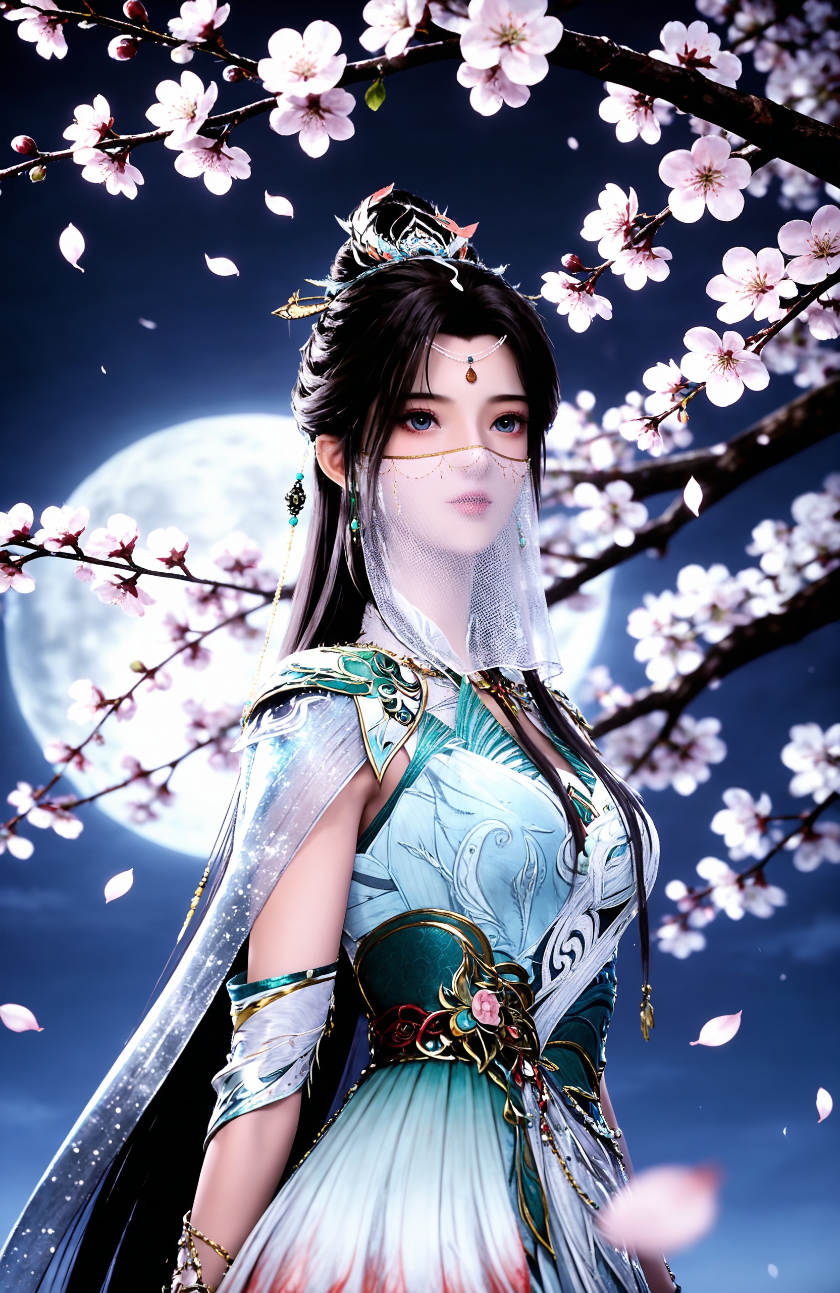 1girl,  long hair,  black hair by 漫 on Tensor.Art
