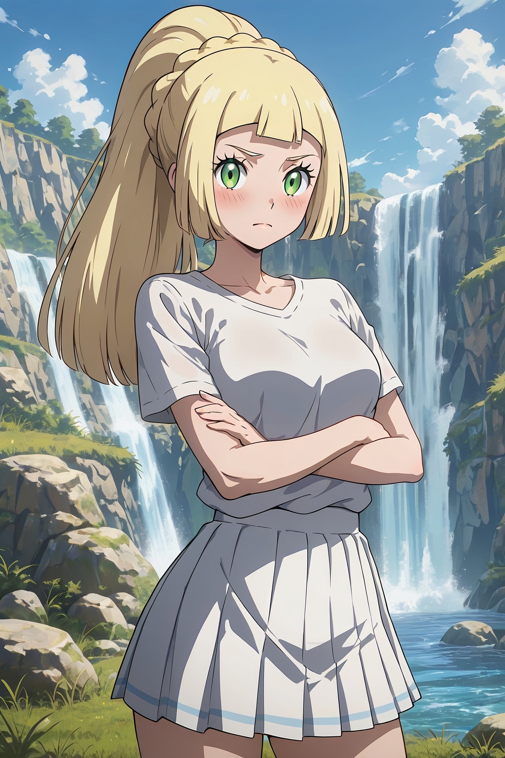 lillie (pokemon),  1girl,  blonde hair on Tensor.Art