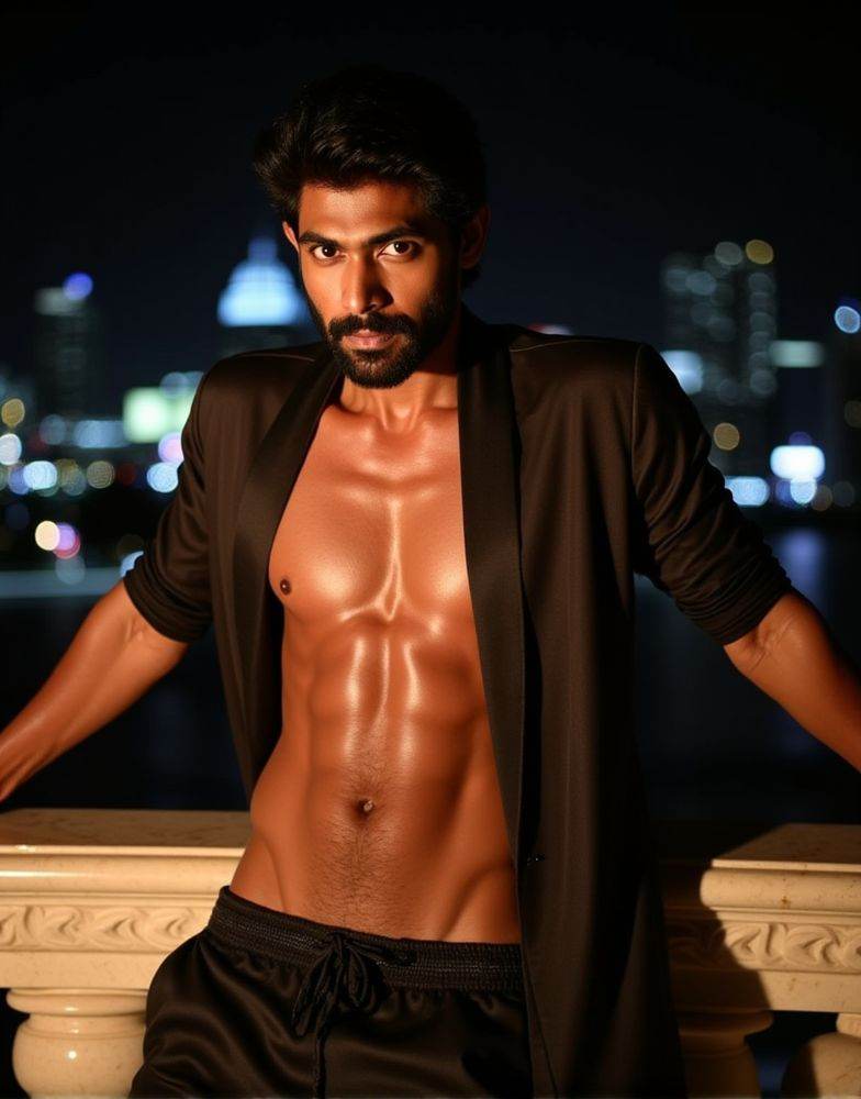 Dark Moody Atmosphere,  rana daggubati ,  direct eye contact on Tensor.Art