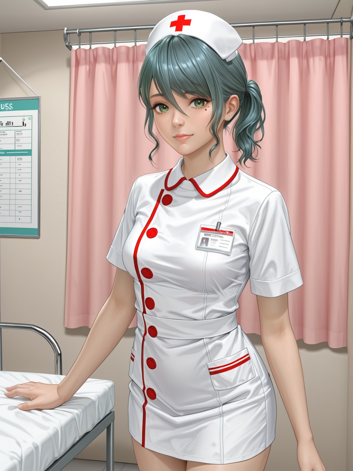 tamaki \(doax vv\),  short ponytail,  green eyes on Tensor.Art