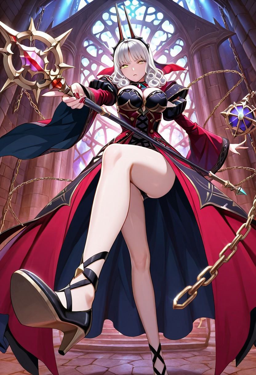 1girl,  carmilla,  white hair on Tensor.Art