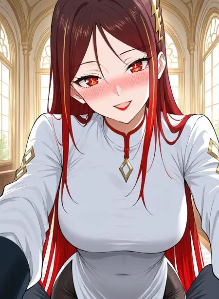 1 girl,  solo,  long hair on Tensor.Art