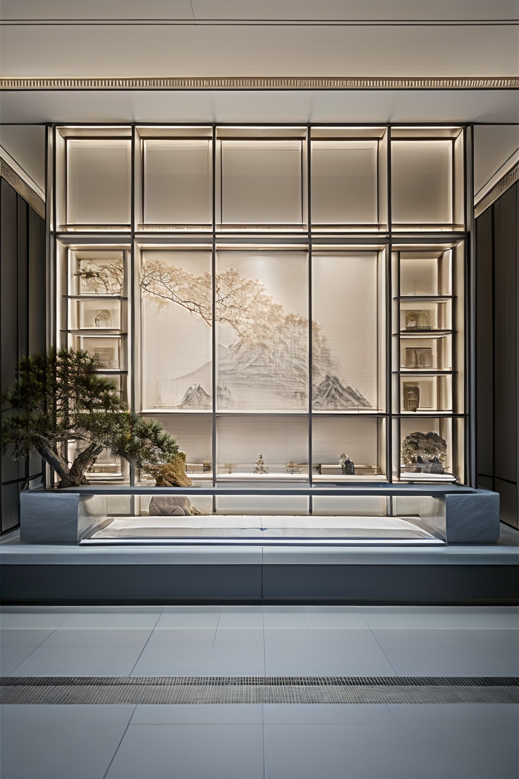 Neo-ch,masterpiece,bestquality,8k,officialart,ultrahighres,advertising style, magazine cover,Classical, Ming and Qing, Chinese, Oriental, stable, luxurious, Ancient rhyme, scenery, no humans, sky, outdoors, window, building, door, tree, night(best quality:1.2), (ultra-high resolution:1.2), (realistic:1.2), (8k:1.2), insanely detailed, hyper quality, ultra detailed,