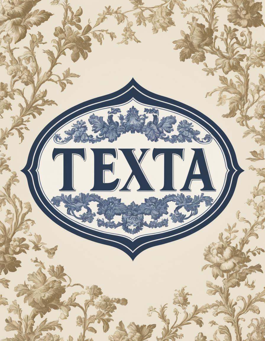 texta logo,  Vanilla toile background on Tensor.Art