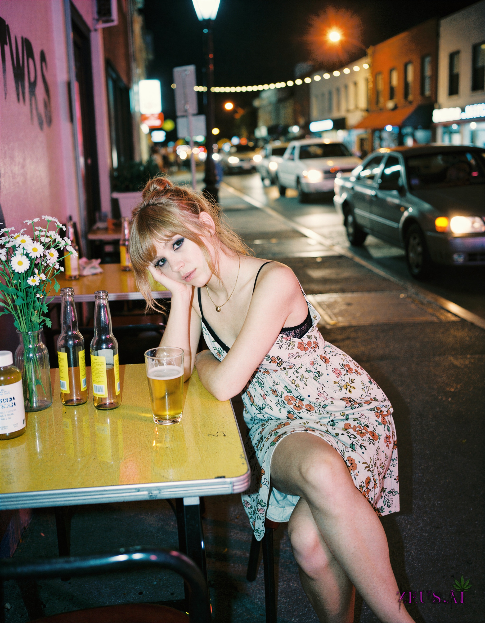 shot with Kodak Portra 400 film,  heavy film grain,  high iso on Tensor.Art