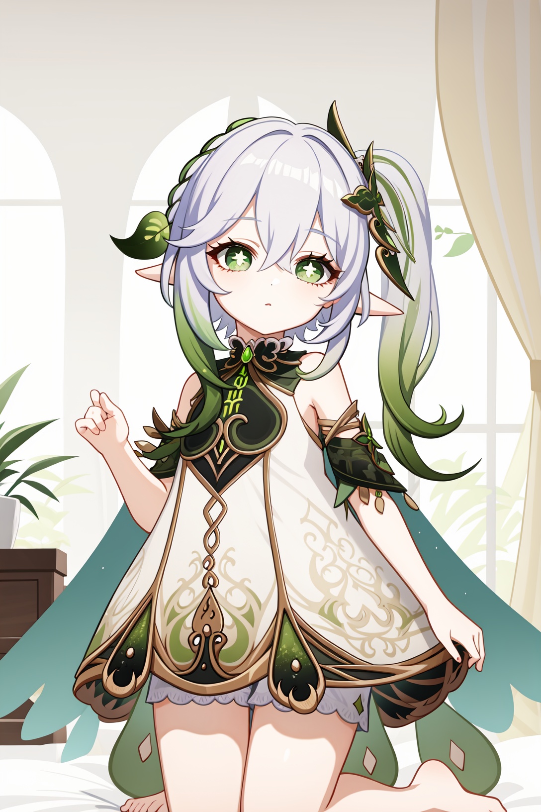 a girl named nahida,  nahida,  pointy ears by 薇塔Vita on Tensor.Art