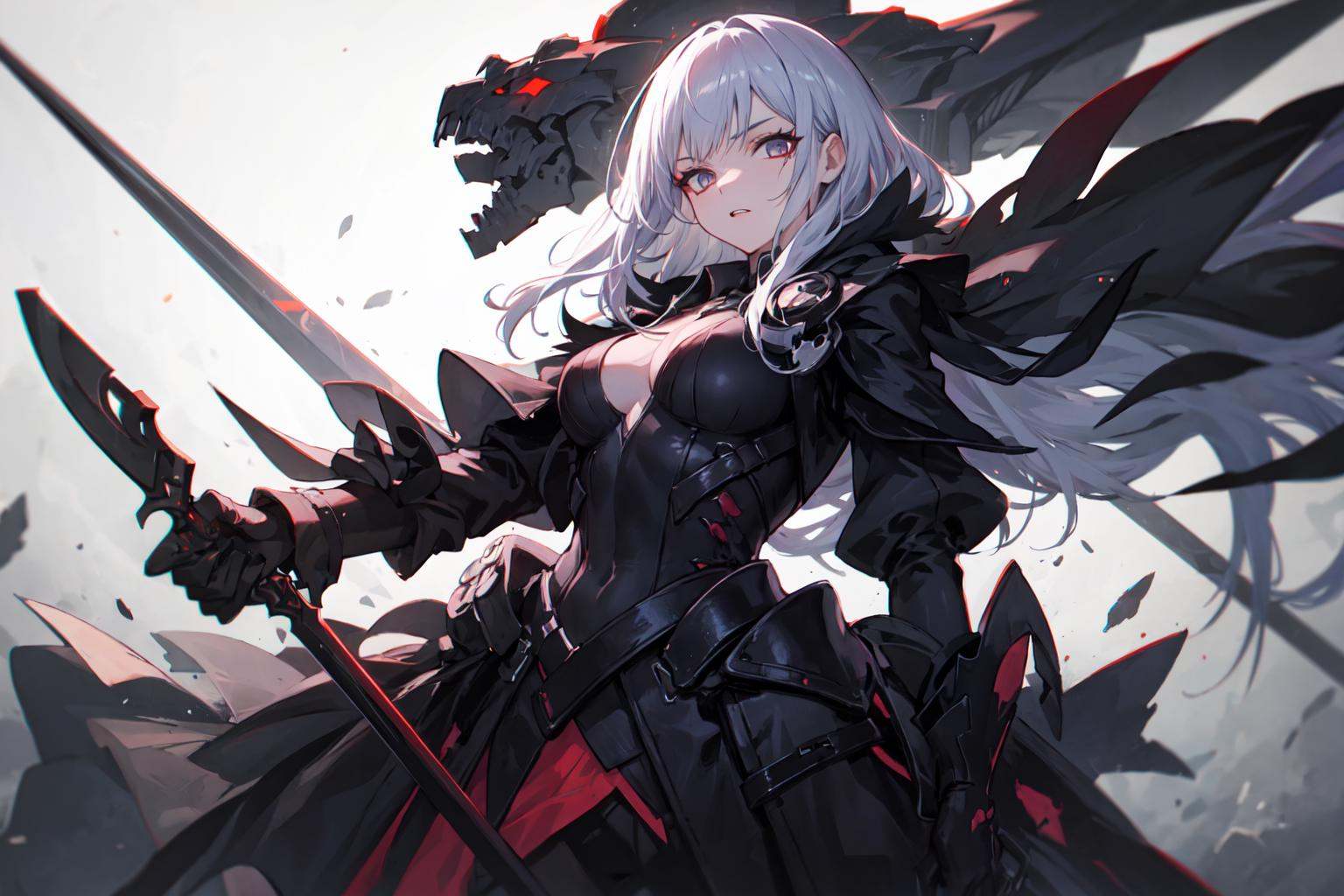 1girl,death,reaper,weapon