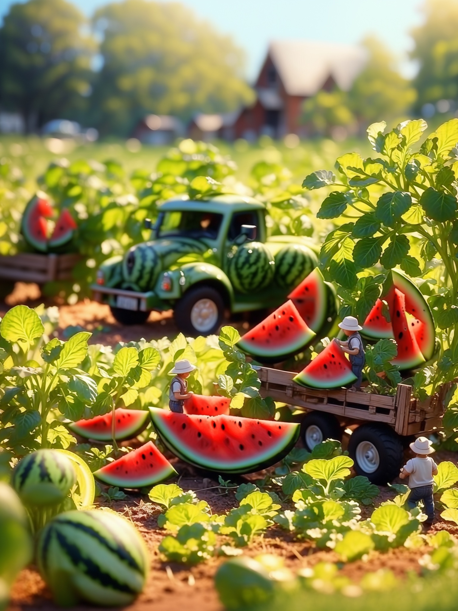 HTTP,watermelon,fruit, multiple boys, blurry, tree, house, food, outdoors,scenery, truck, road, truck<lora:HTTP_20231215154623-000006:1>