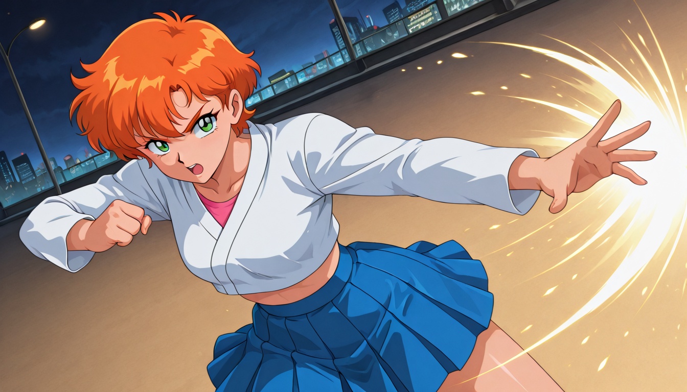 masterpiece,  90s anime style,  anime coloring by JaceRaimi  on Tensor.Art