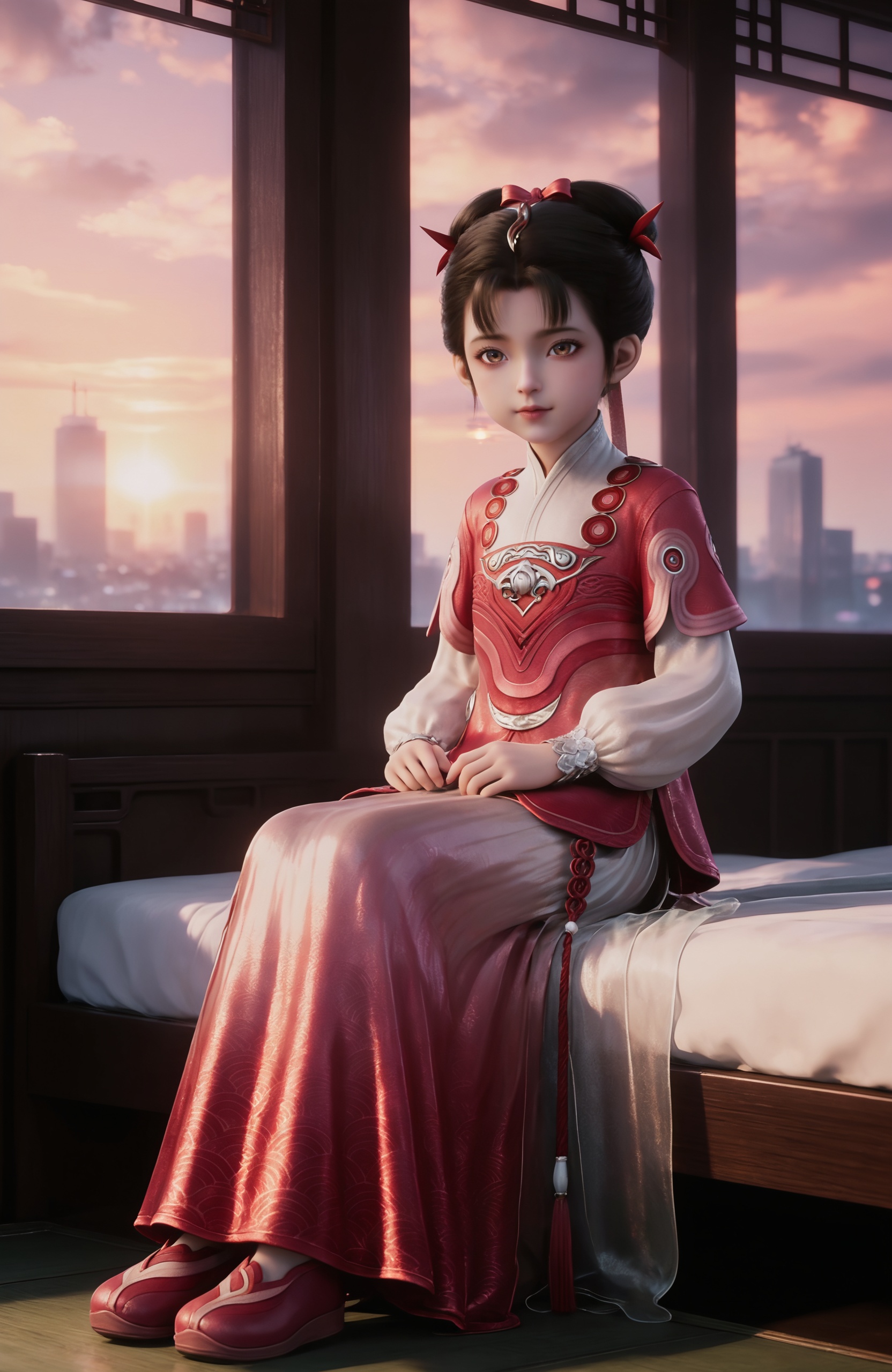 1girl,  child,  black hair by 漫 on Tensor.Art
