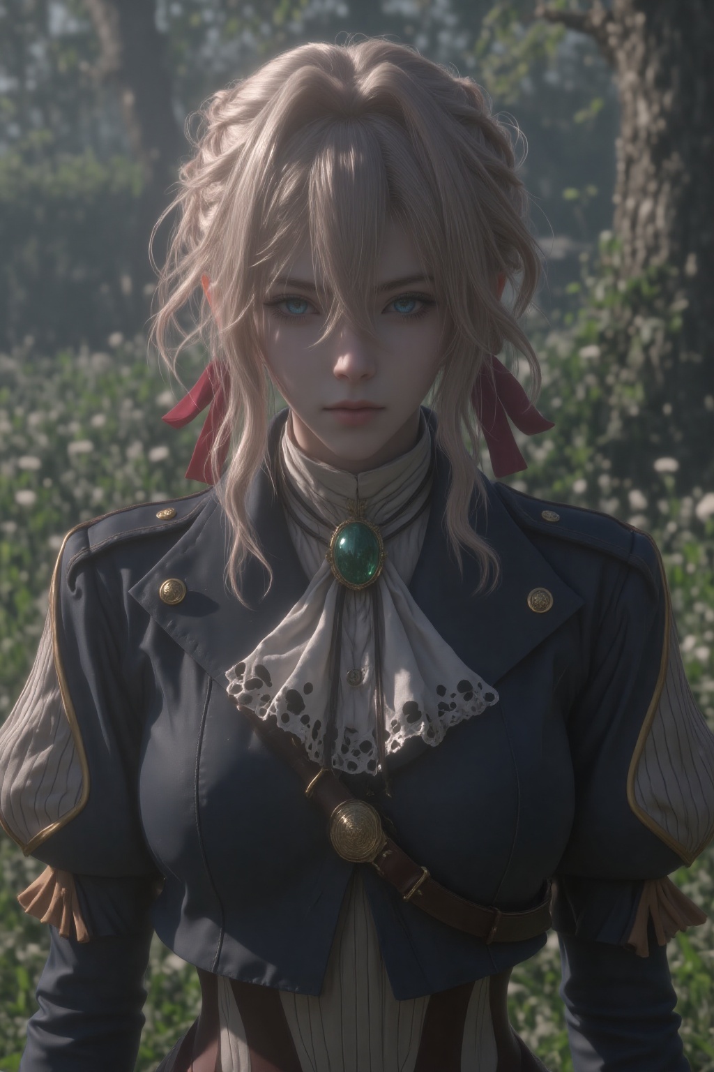 woman,  The image depicts a character with long,  wavy by 无念 on Tensor.Art