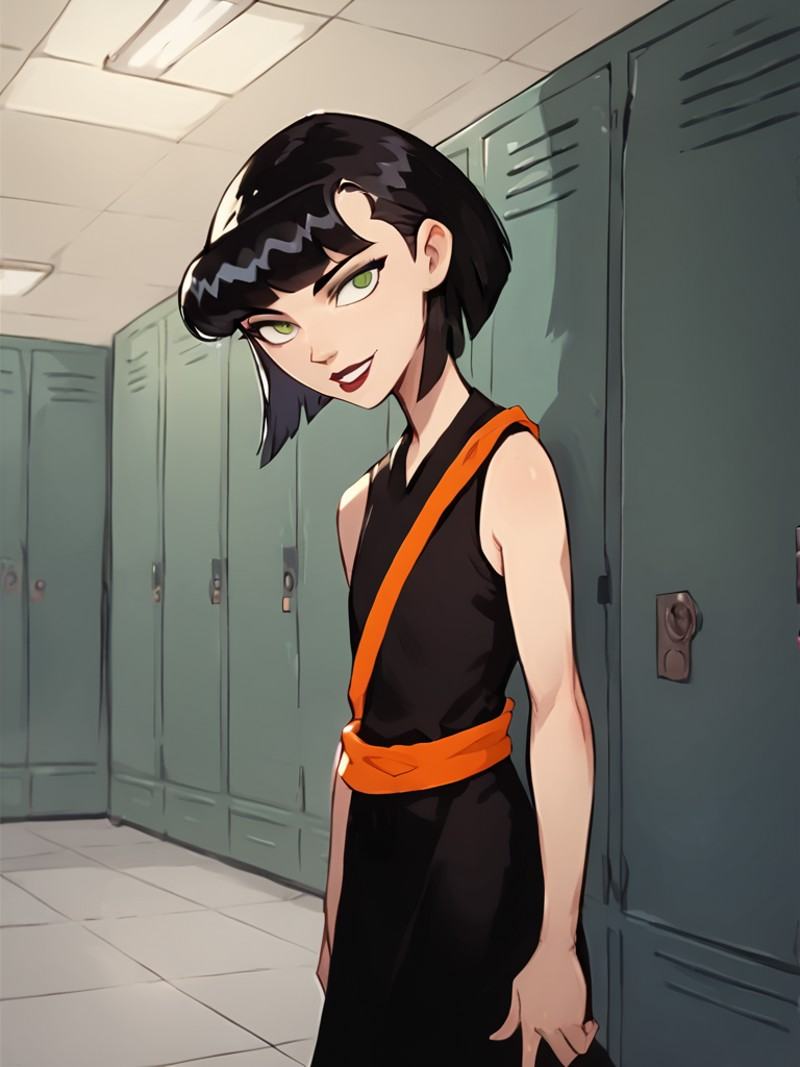 ingridthird,  1girl,  black hair on Tensor.Art