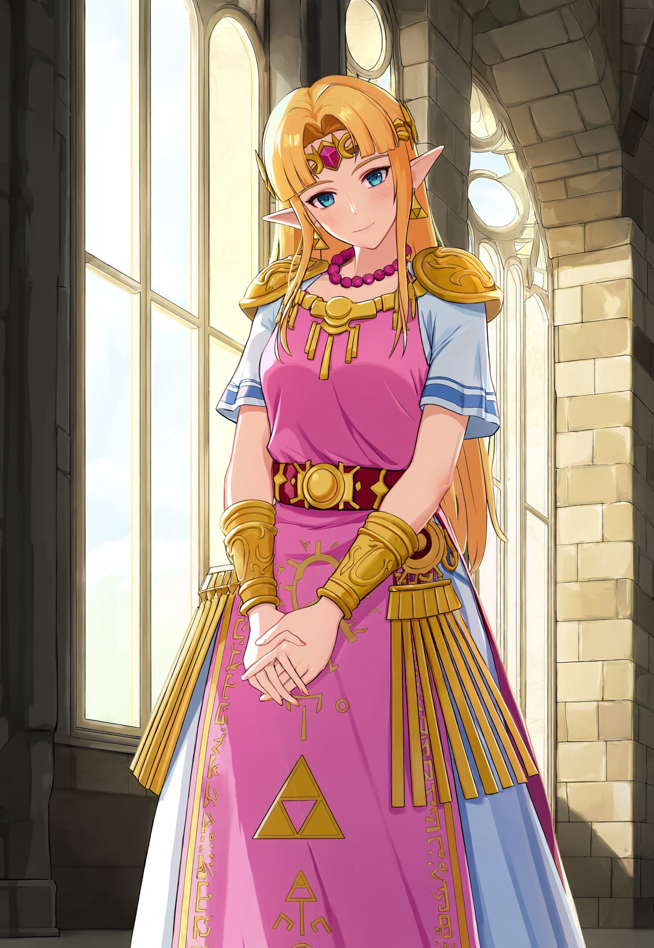 safe,  1girl,  princess zelda on Tensor.Art