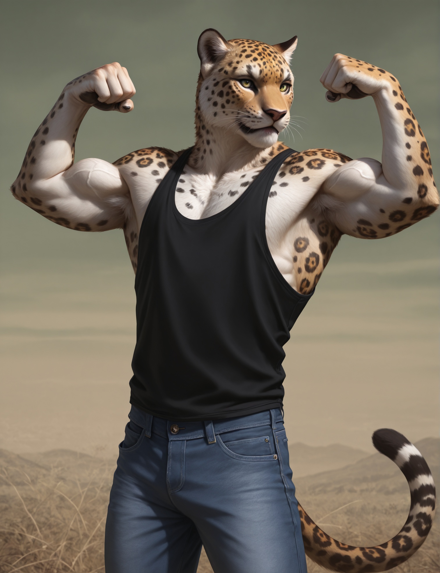 anthro,  jaguar,  male on Tensor.Art