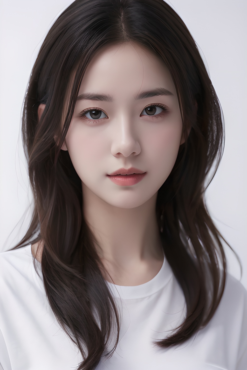 <lora:0809_01:0.7>,simple background,white_shirt,, 1girl,realistic,masterpiece, best quality, photorealistic, HDR,detail