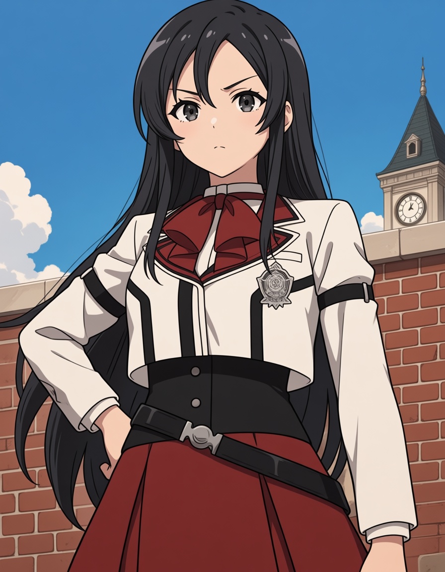 shizuka nanahoshi (mushoku tensei),  long hair,  black hair on Tensor.Art