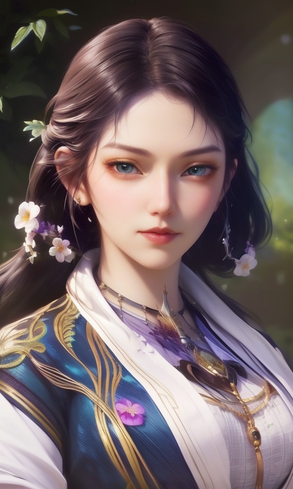(,1girl, ,best quality, ),looking at viewer, <lora:377-DA-斗罗大陆-木槿:0.8> ,, ,,anime,(masterpiece, top quality, best quality, official art, beautiful and aesthetic:1.2), (1girl)	, , (()),extreme detailed,(fractal art:1.3),colorful, flowers ,highest detailed,(by Jeremy Lipking)    (()), (),