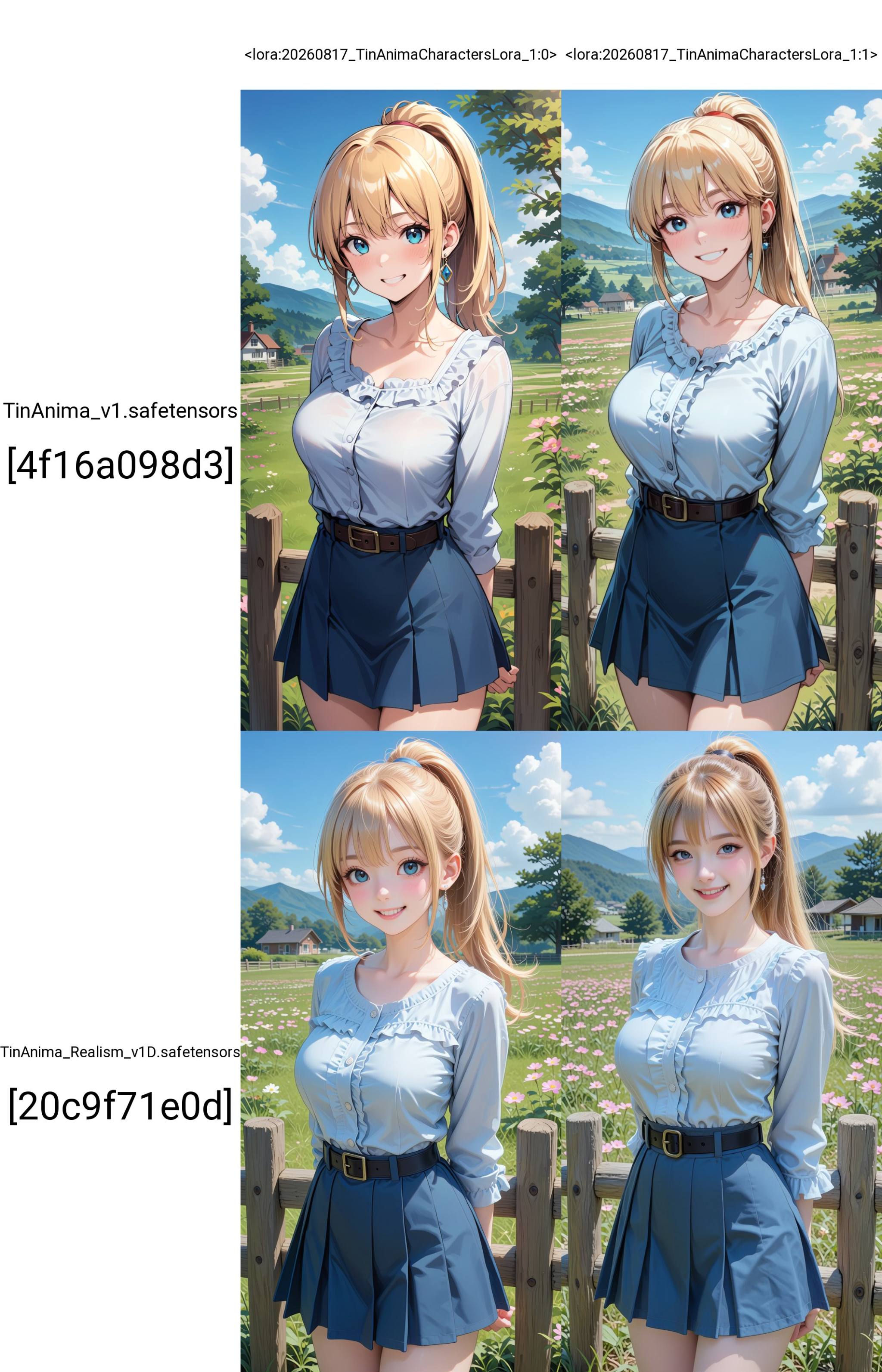 1girl,  outdoors,  wooden fence on Tensor.Art