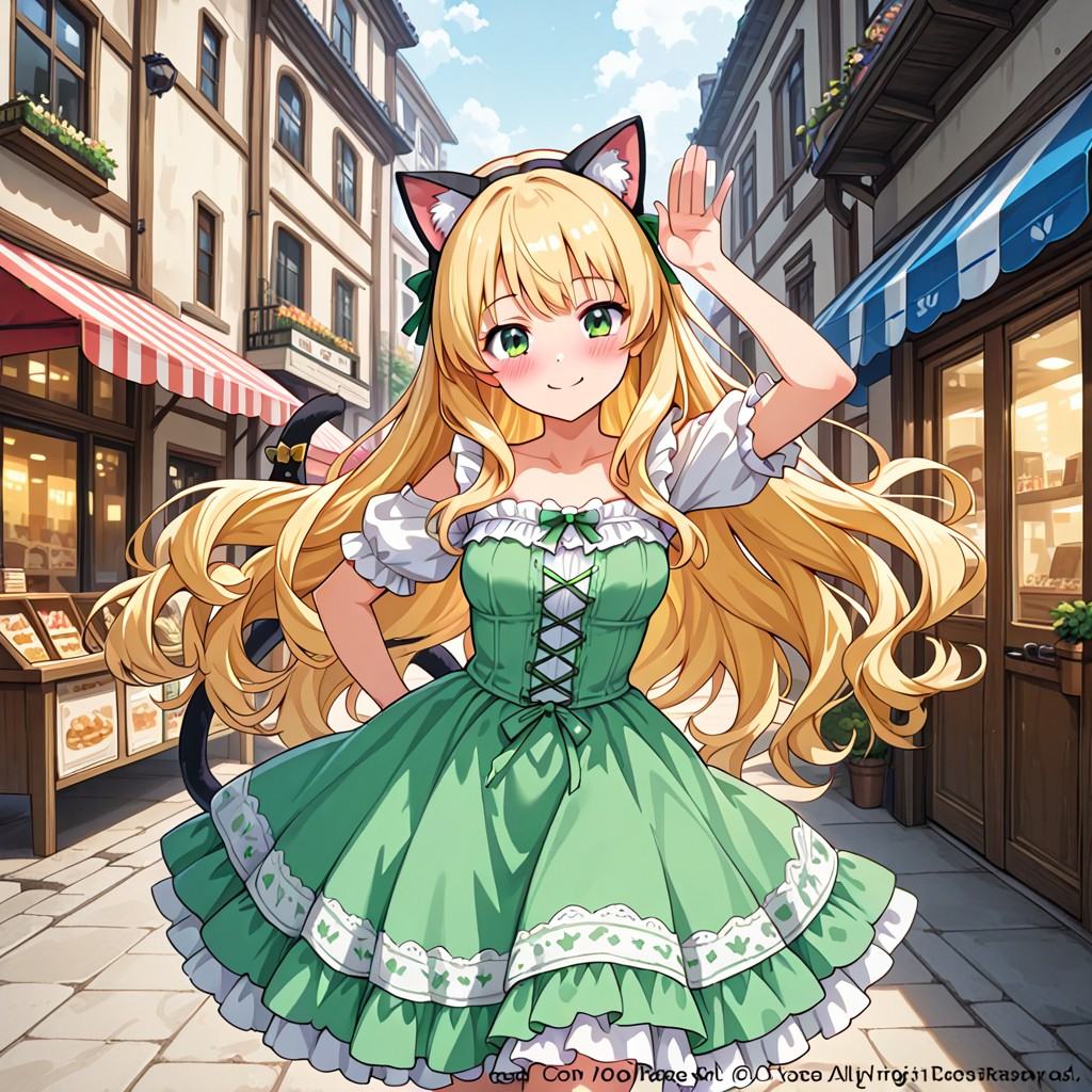 1girl,  solo,  blonde hair on Tensor.Art