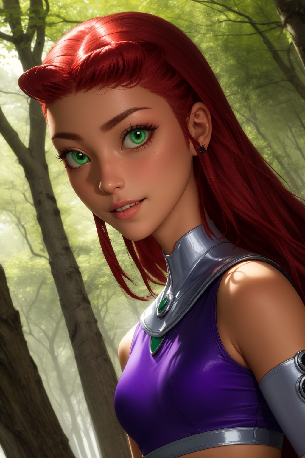 starfire,  1girl,  solo on Tensor.Art