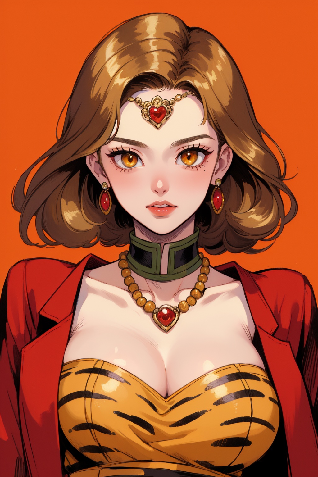 lady,  large breast,  upper body on Tensor.Art