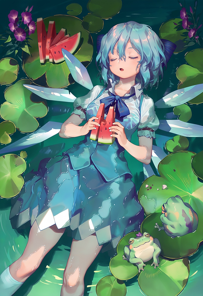 1girl,  cirno,  solo on Tensor.Art