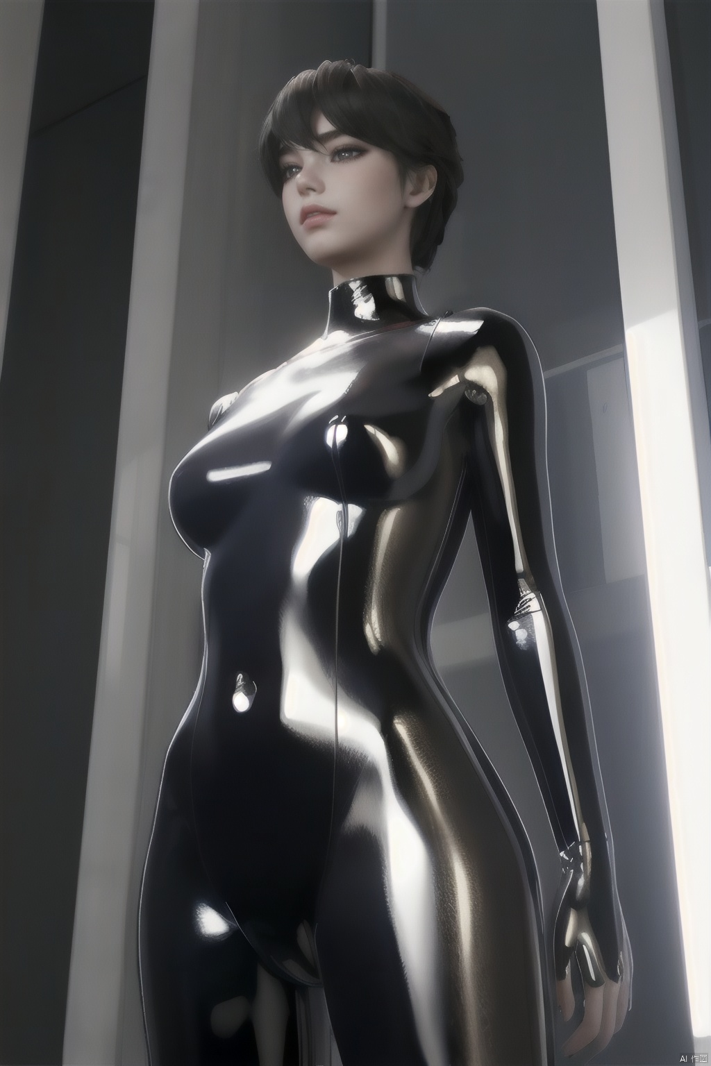 1girls,technology,bodysuit,latex<lora:EMS-241232-EMS:0.800000>, <lora:EMS-346315-EMS:0.800000>