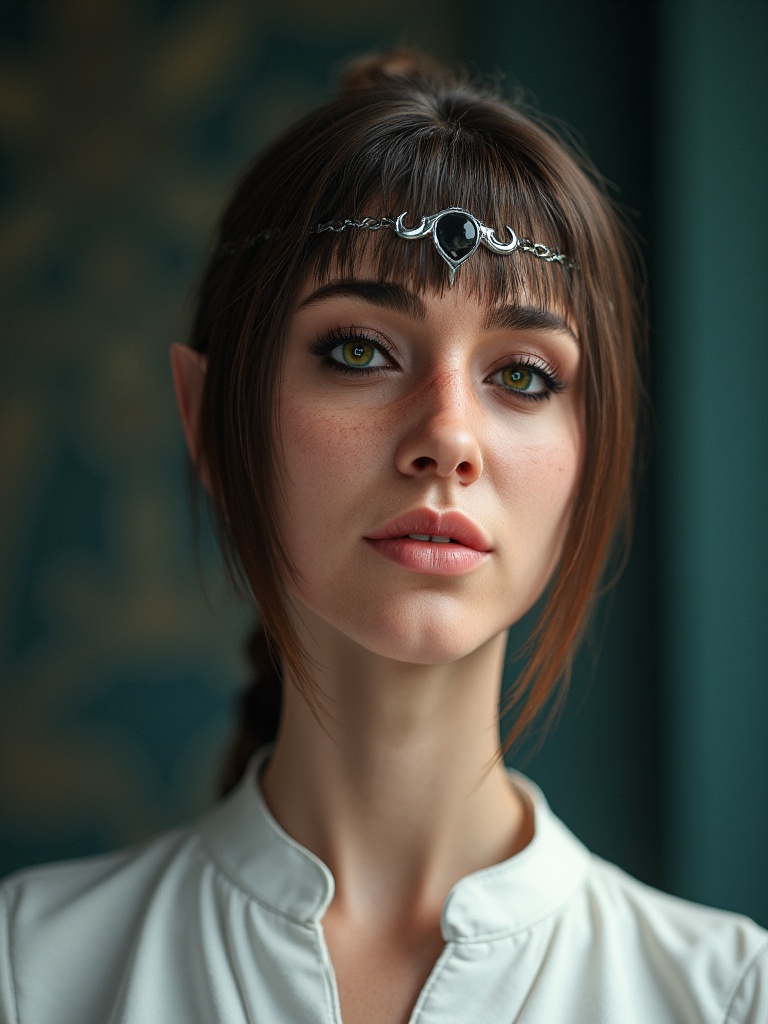 sdwhrt,  woman wearing a white shirt on Tensor.Art