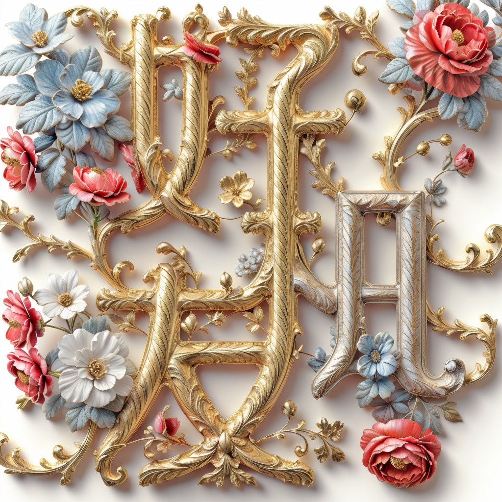(small RED Flower),carving,((rococo style)),gilding,masterpiece,best quality,<lora:hjyflowertext2--000012:0.66>,(white background:1.5),simple background,slivery,