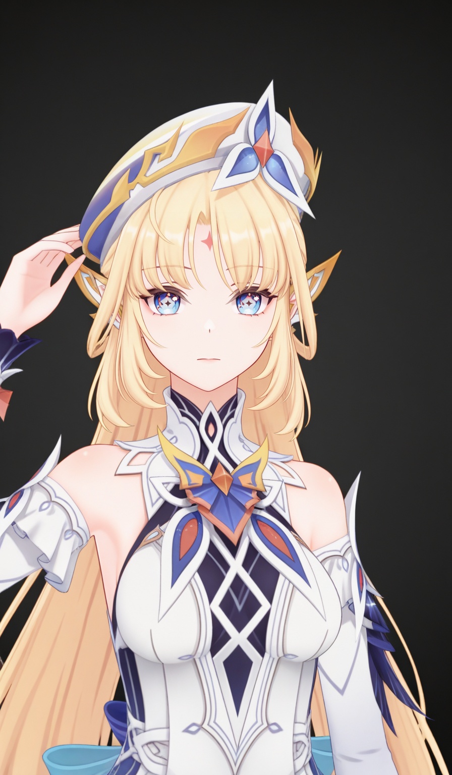 1girl,  solo,  blonde hair by DJ大江东去 on Tensor.Art