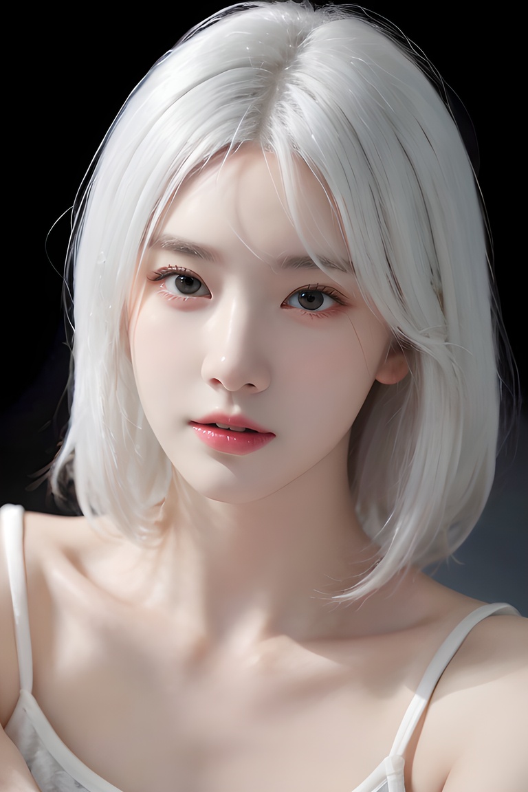 (4k, best quality, highres, absurdres, masterpiece:1.21), (realistic:1.331), detailed and intricate, 1girl,(white hair:1.4), red shirt, Realistic,Masterpiece,18 - year - old beautiful girl and monster,pearl - like eyes,extremely delicate facial depiction,heavy rain,crazy body movements,exaggerated perspective,poster,androgyny,fashion,dramatic lighting,strong tones,distortion style,32k UHD,chinese girls, <lora:girlslike_lyer2:0.7>, <lora:meinv123:0.3>