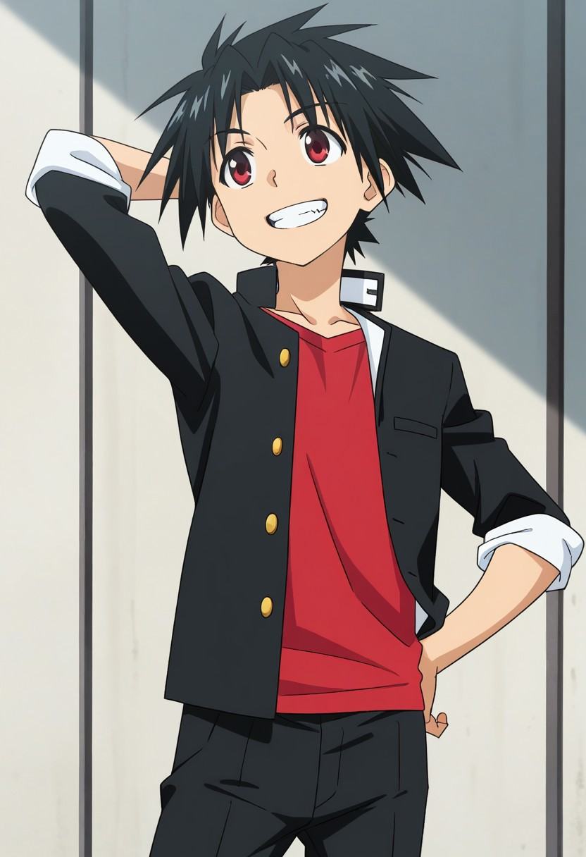 Solo Male,  anime,  Touta Konoe on Tensor.Art